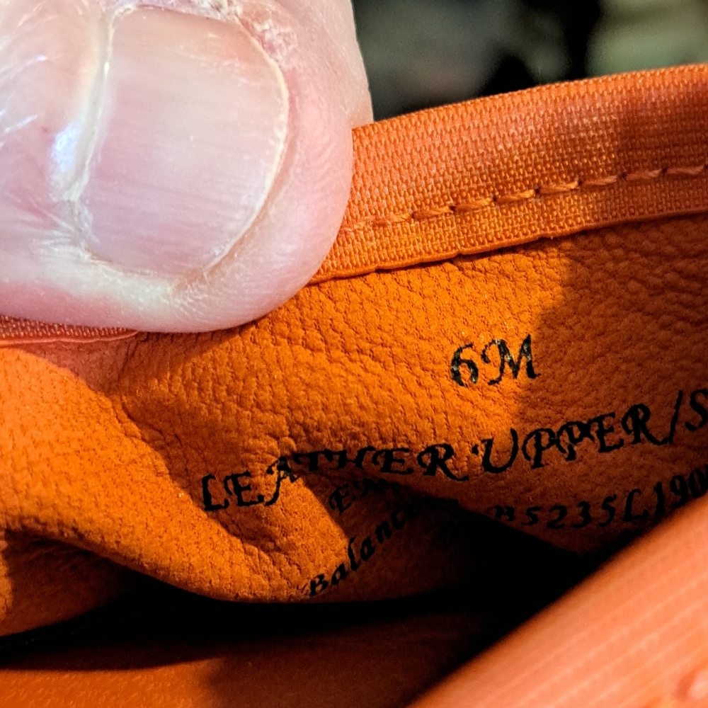 Sam Edelman Emma Orange Suede Ballet Flats - Bow Detail - Great Condition! 6M - Picture 3 of 11
